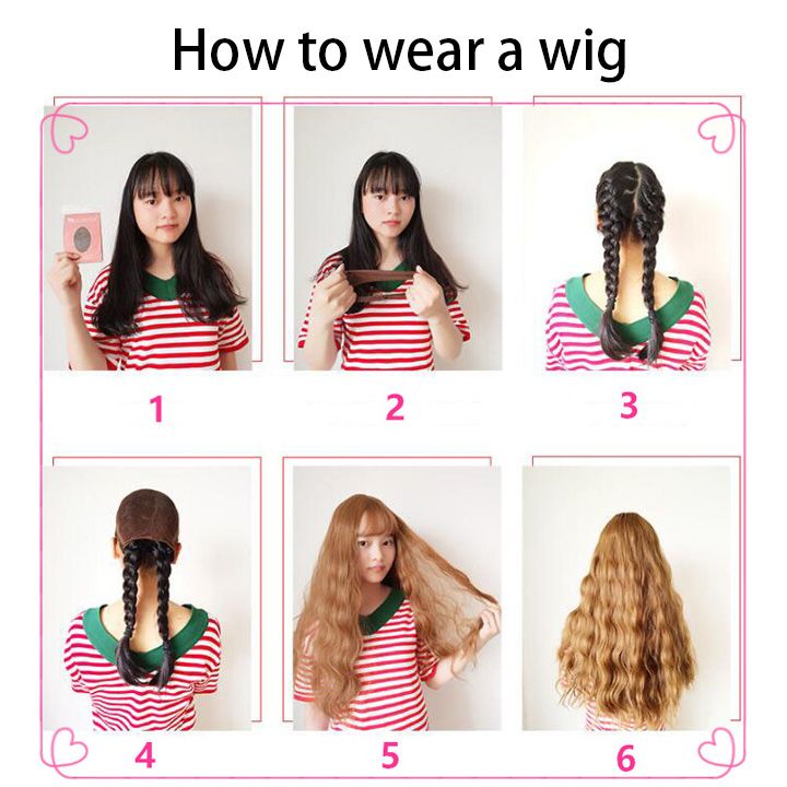 Ladie Long Straight Hair Synthetic Middle Part Black Wigs For Women