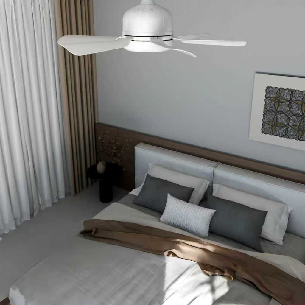 18" Socket Ceiling Fan 40W Light with Remote Control, E27 Based Easy install,LED Ceiling Fan with 3 Color Lights, Adjustable Color Temperature 3000K-6500K 