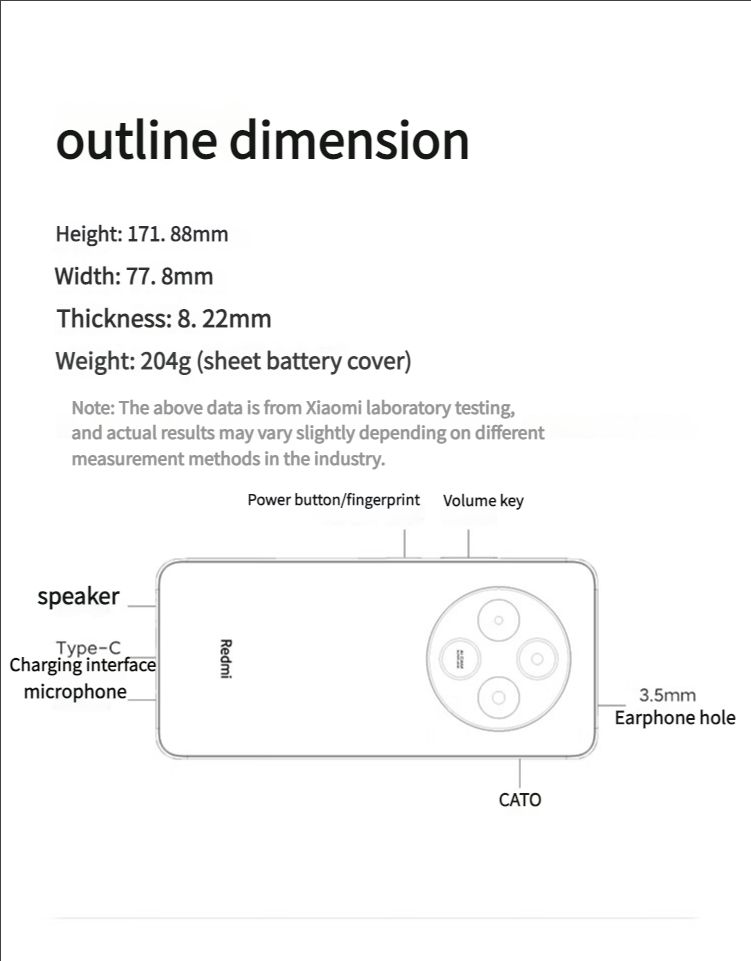 Xiaomi Redmi 14C 6.88-inch eye protection large screen 150% large speaker dual card dual standby brand new phone
