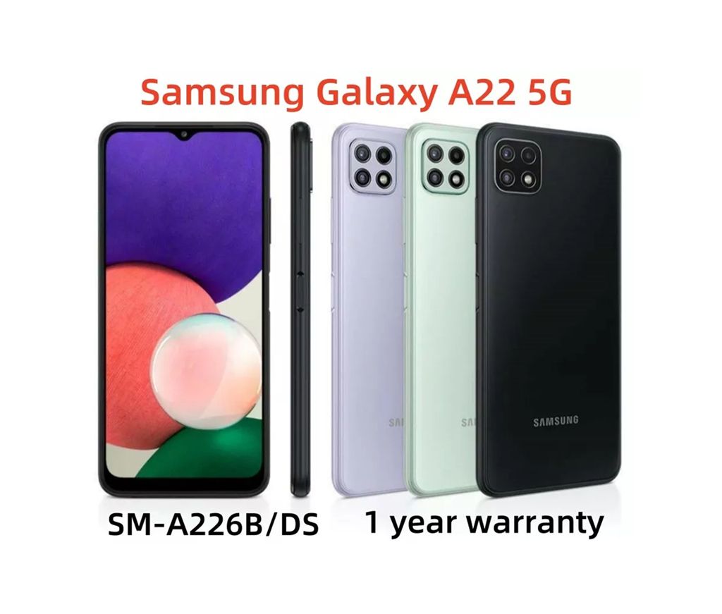 Samsung galaxy a22 | A226L 5G SM-A226B/DS 64GB 128GB 48MP Unlocked Smartphone New Sealed