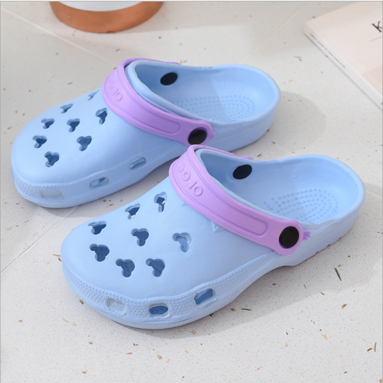 Summer Dongdong shoes garden shoes hollow cute Dongdong shoes women's beach shoes non slip breathable sandals