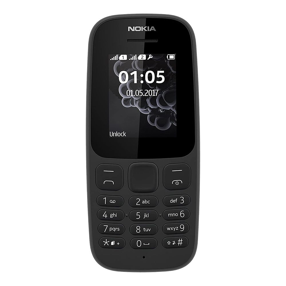 Nokia 105 2G key mobile phone for the elderlyblack