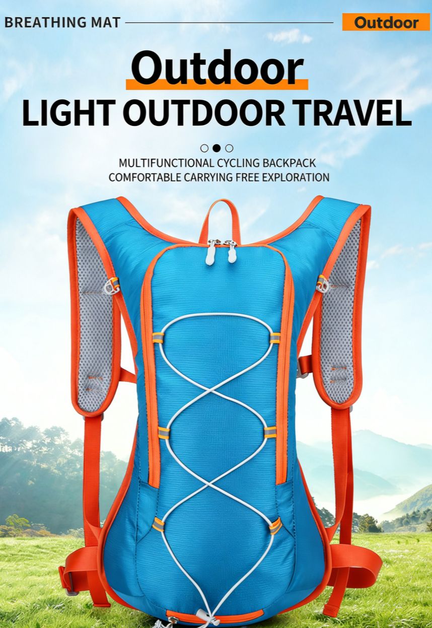 12L Lightweight Hydration Backpack, Breathable Outdoor Cycling Hiking Daypack, Portable Running Marathon Hydration Vest for Biking, Trekking and Travel
