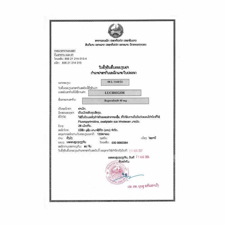 Suitable for the treatment of metastatic castration-sensitive prostate cancer and non-metastatic castration-resistant prostate cancer in the following patients Laos Daxiong Pharmaceutical Apalutamide APADX60mg120 tablets