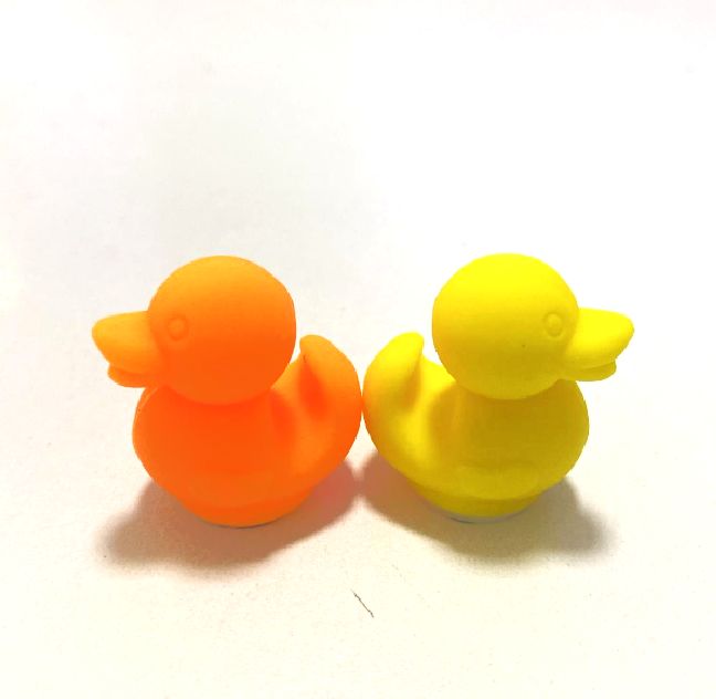 Sticky Deco funny cartoon duck design shape plastic smart  for car television fridge child play toys