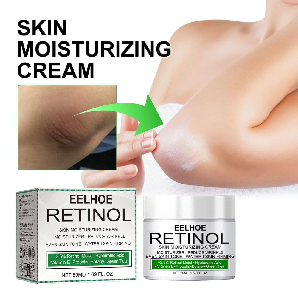 EELHOE Retinol Whitening Cream for Dark Skin Knee Buttocks Underarm Brightening Private Part Whitening Products Bleaching Cream