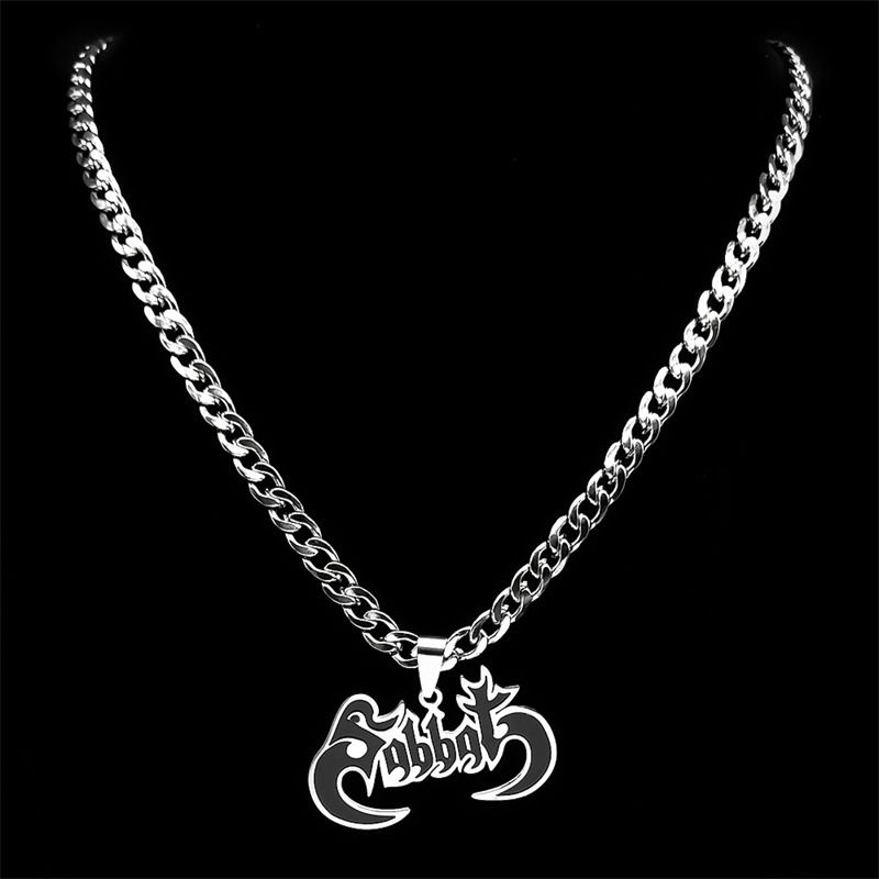 Hip Hop European and American Gothic Band Necklace CRRSHOP unisex pendant chain free shipping