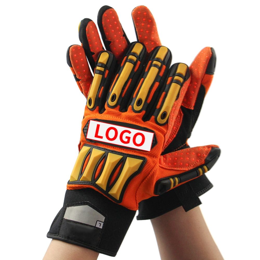 Factory direct sales rescue machinery anti smashing and anti-collision gloves, petroleum industry wear-resistant, anti puncture and anti impact mining gloves