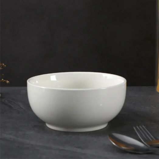 High-quality home restaurant household tableware round white soup ceramic noodle bowls XC-31