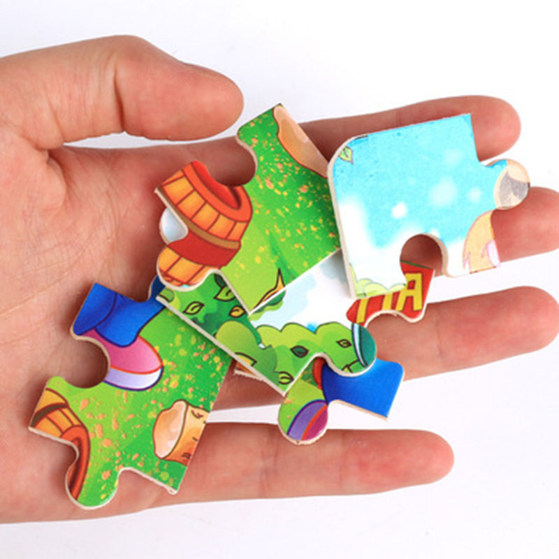 Wooden Wooden Cartoon Jigsaw Puzzle Early Childhood Education For Children 1-6 Years Old Children's Toys 1pcs