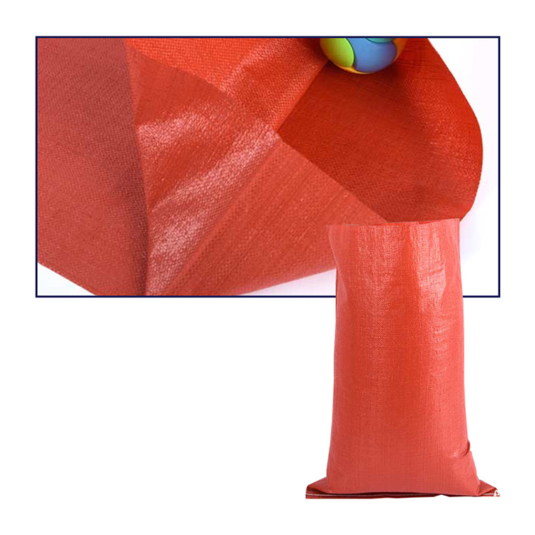 Red Woven Polypropylene Bags Reusable for Multipurpose