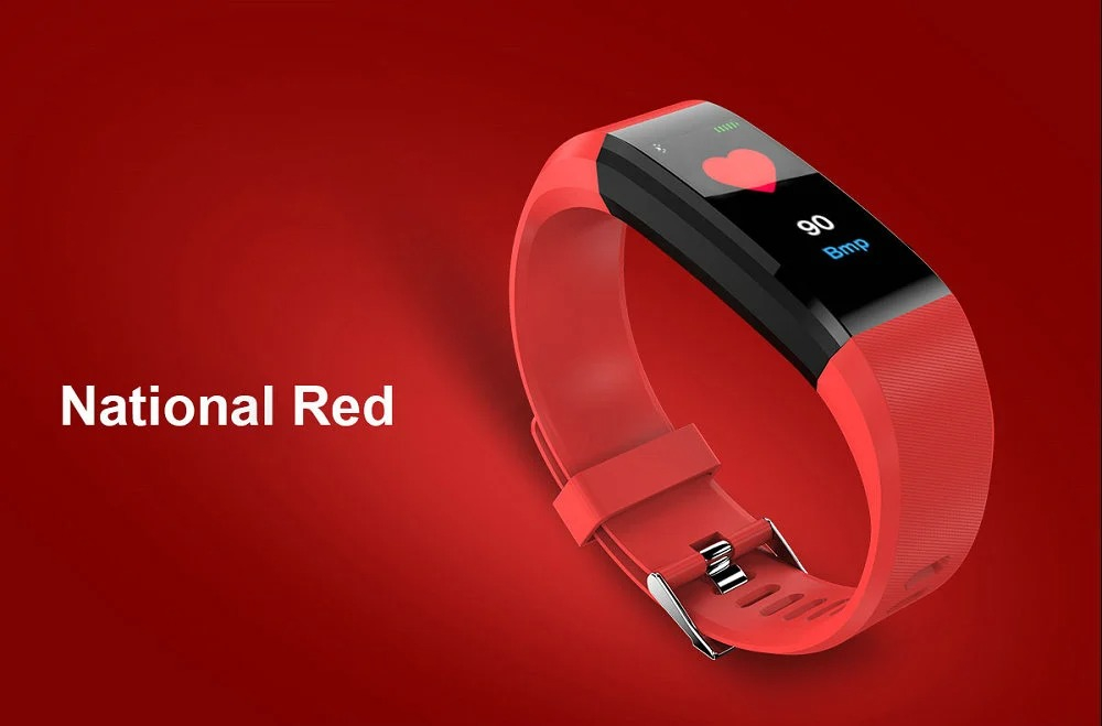 Smart Band Watch Color Screen Heart Rate Monitor Smart Bracelet Sports Fitness Tracker for IOS Android