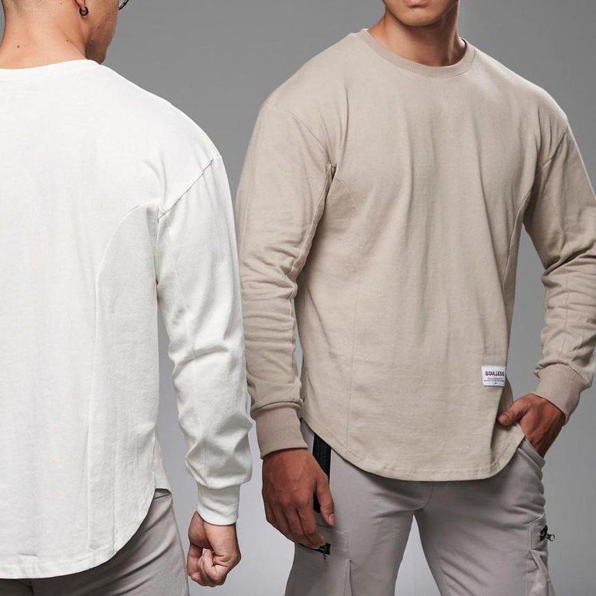 WAQ-CX01 Man Cotton Spandex Long Sleeve T-shirt for Men