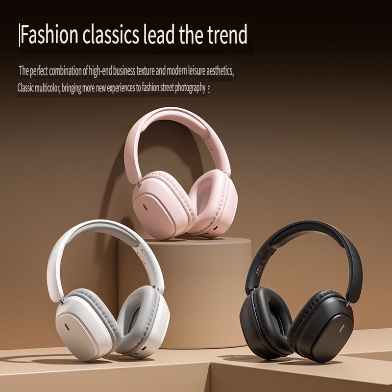 Wireless over-ear ultra-long battery life foldable stereo Bluetooth headphones
