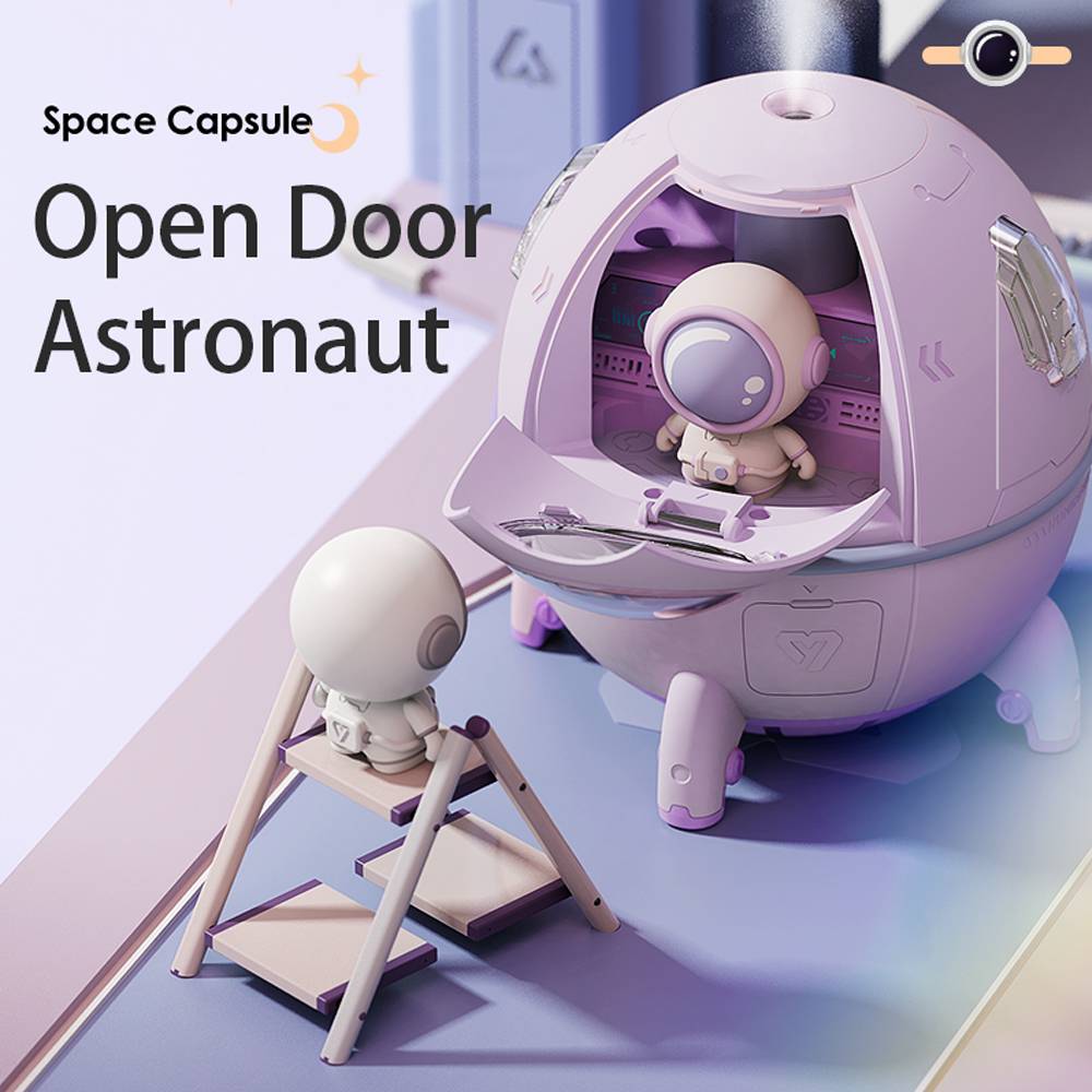 MJ046 New Astronaut Air Humidifier 220ml Electric Ultrasonic Aroma Essential Oil Diffuser Colorful LED Light USB Mist Sprayer Gifts