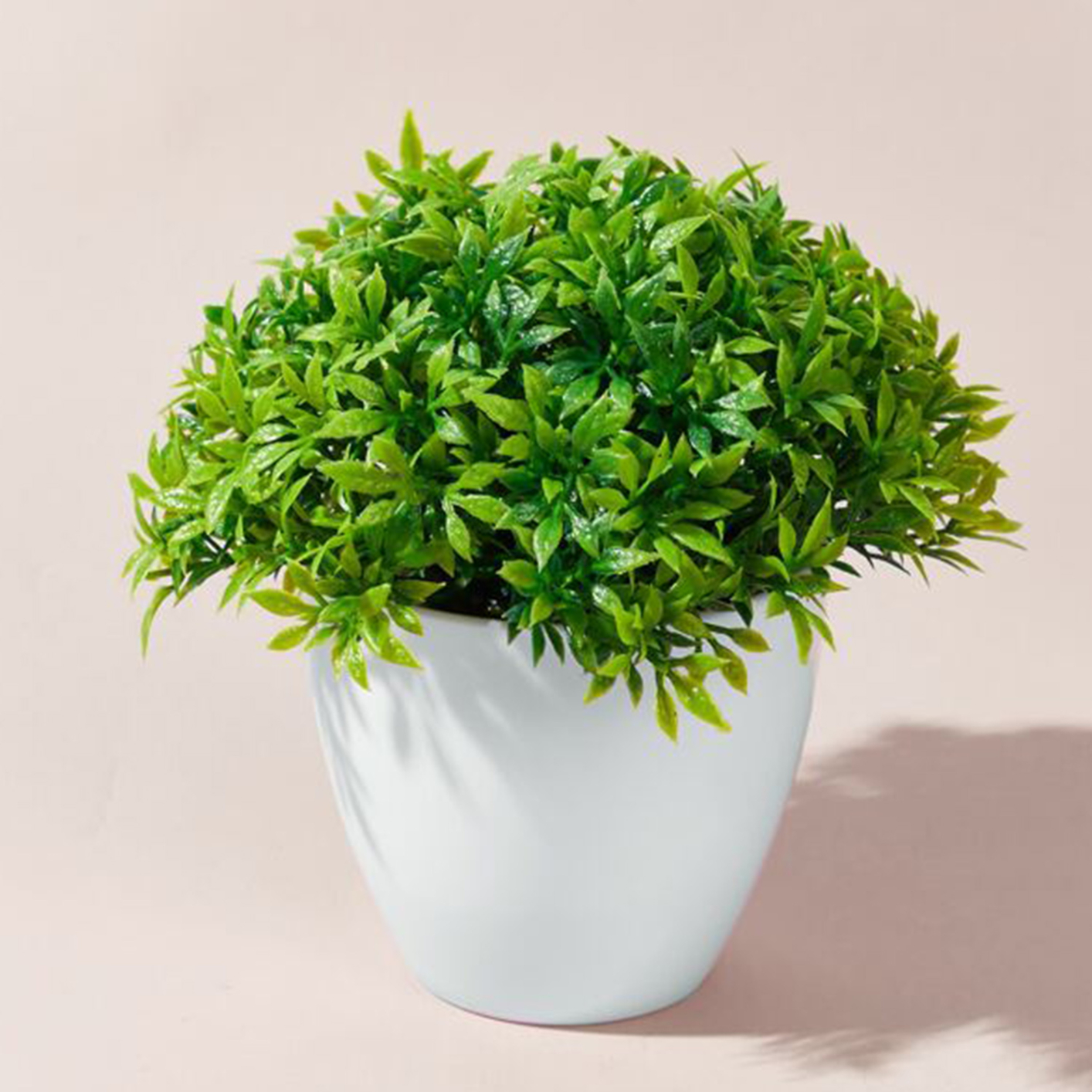 Artificial Potted Plants Mini Fake Plants, Greenery Green Grass Potted Faux Decorative Grass Plant with Plastic Pot for Home Decor, Indoor, Office, Desk, Table Decoration