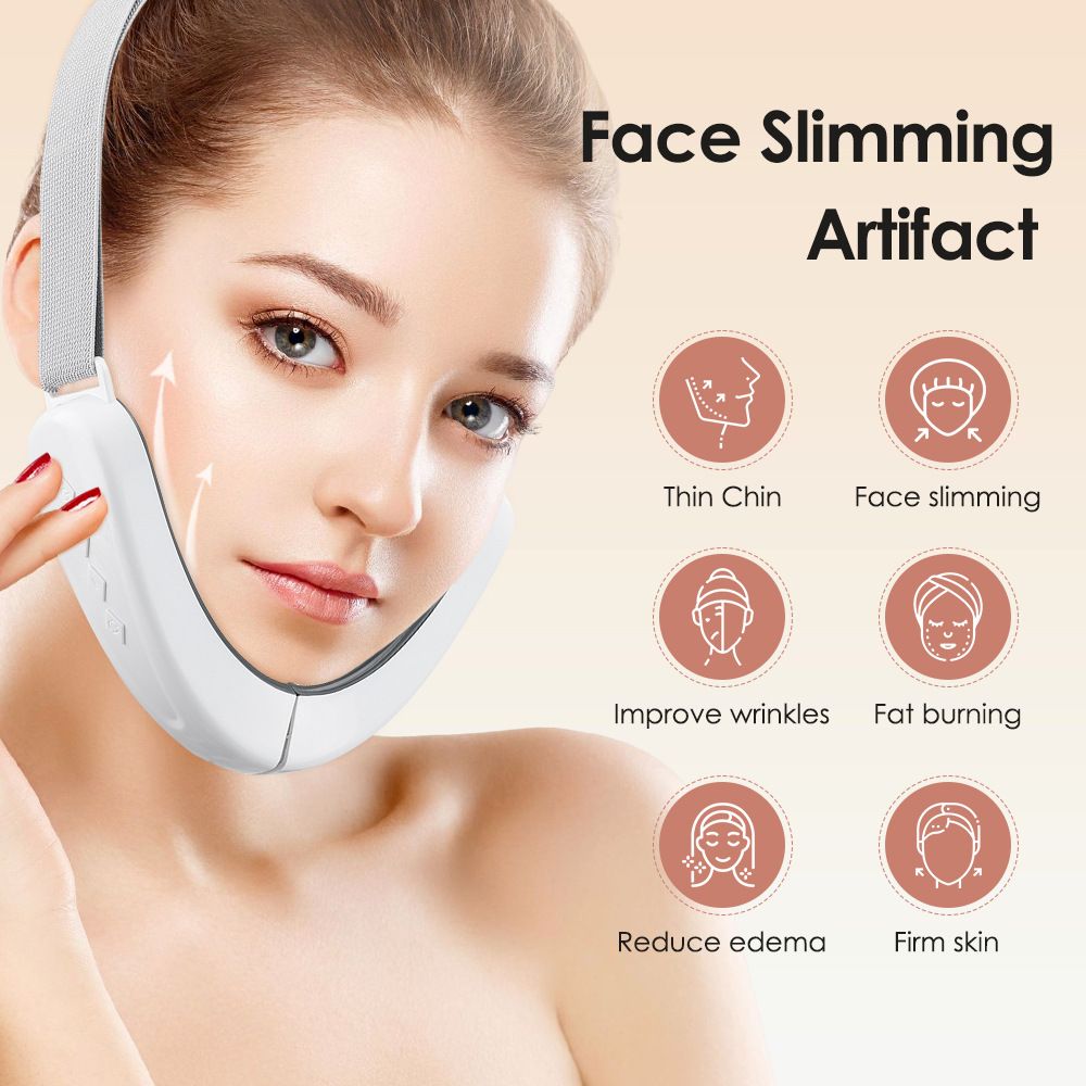 12 level face micro current beauty lifting and tightening facial massage device, small V-face slimming double chin