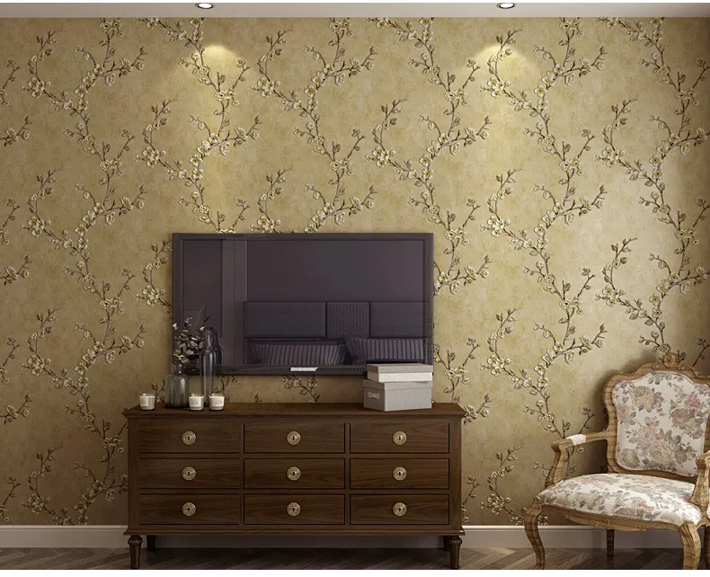 Green 3d Floral Embossed Wallpaper Living Room Bedroom Home Decor Wall Paper Roll Wedding Room Wall Covering Solid Flower Murals