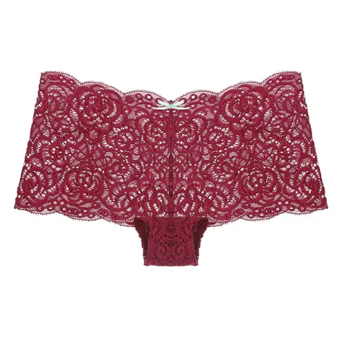 women's sexy lingerie lace openwork panties low rise solid color