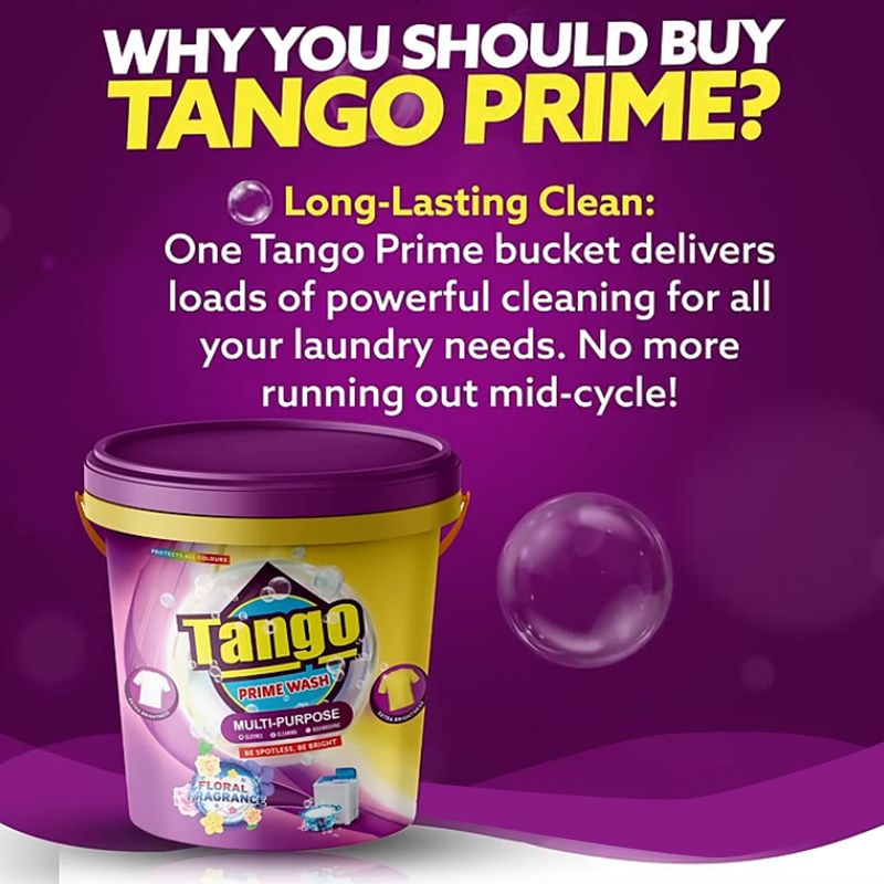 Tango Washing Powder Multi-Purpose Prime Wash 3KG