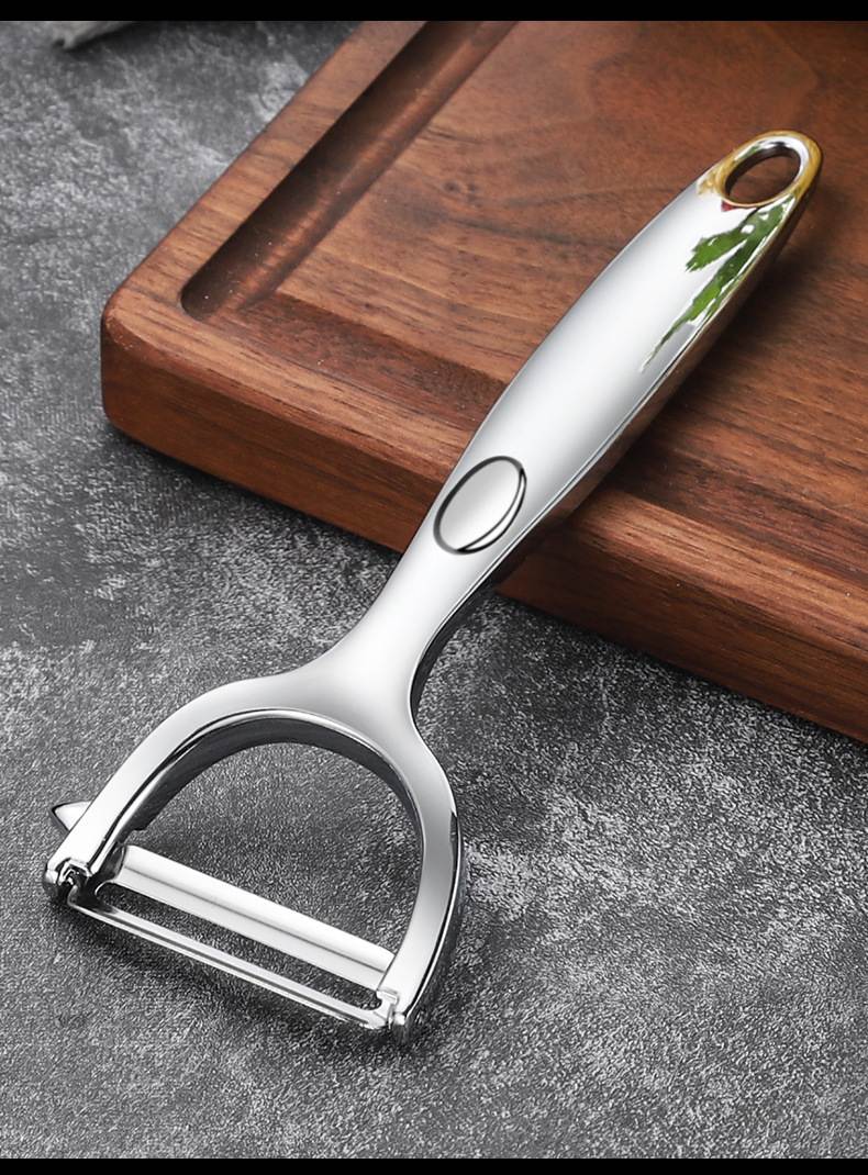 Stainless steel peeler, old - style pumpkin peeler, kitchen zinc - alloy fruit and vegetable peeler for household use, skin - scraping knife, peeling knife