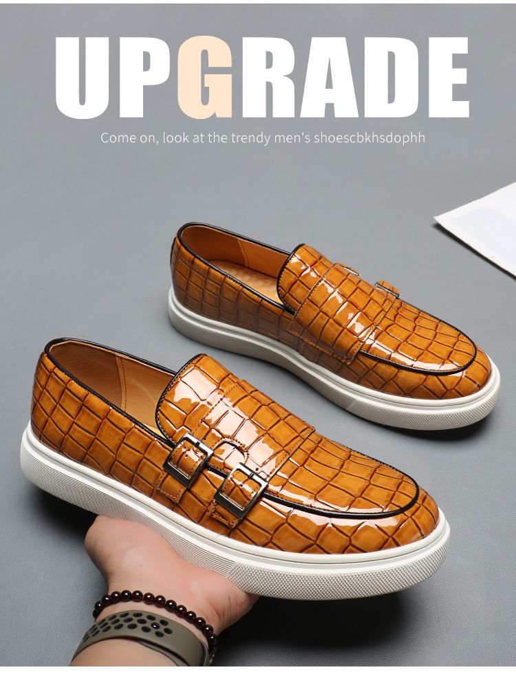 Men's summer breathable 2025 new style casual one-step loafers, men's business formal leather shoes