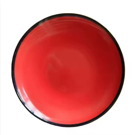  Classic Design Unbreakable Eco-Friendly Dinner Plate Set Modern Design Red Black Platter for Party Kitchen Restaurant Hotel