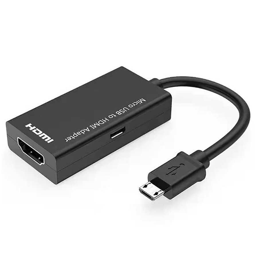 MHL Micro USB to HDMI Cable Adapter, MHL 5pin Phone to HDMI 1080P Video Graphic for Samsung Galaxy/ LG/ Huawei ect. Android Smart Phones That with MHL Function