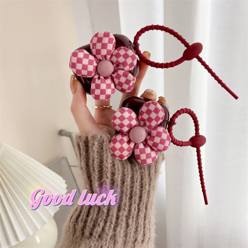 20211231 Flower Decor Earphone Case for Apple Earphone Protective Sleeve Suitable for airpods1/2 3Pro