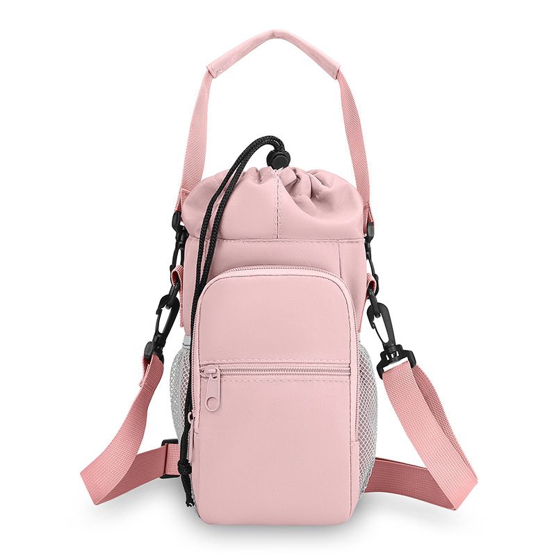 Large Capacity Multifunctional Water Bottle Bag Women Handheld Travel Pouch Cycling Sports Crossbody Bag Portable Cell Phone Coin Purse Water Cup Holder Bag