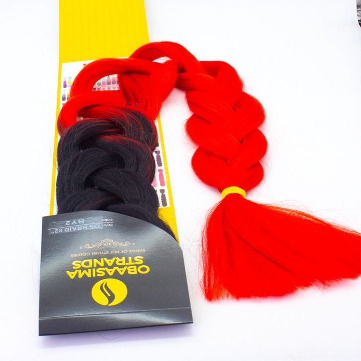 OBAASIMA Braiding Hair Extension Custom Colours Yaki Pelo Sintetico Venta Cabello Yaky Soft 100 Jumbo Kanekalons Al Por Mayor