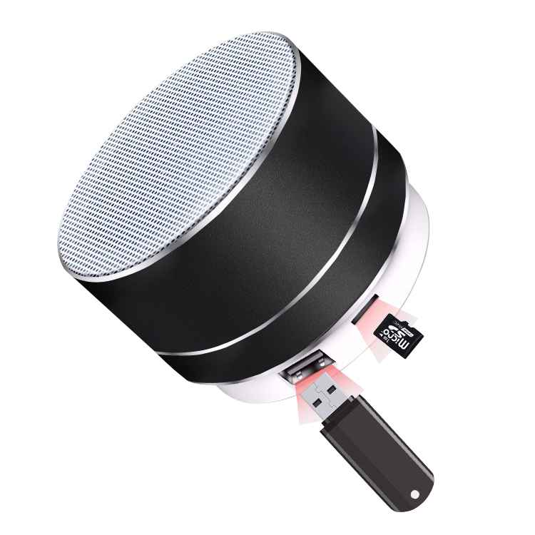 LLT A10 Bluetooth Speaker Mini Portable Loudspeaker TF USB Subwoofer Music Player Black 1Pcs/Box