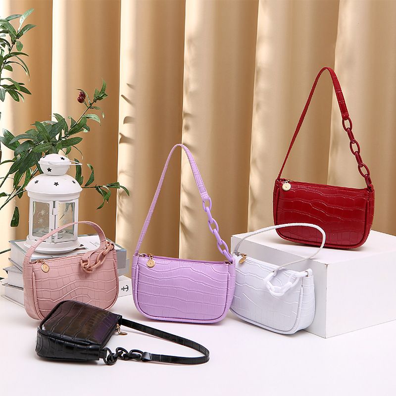 Crocodile Pattern Underarm Single Shoulder Small Cross Bag For Women'S Single Shoulder Bag