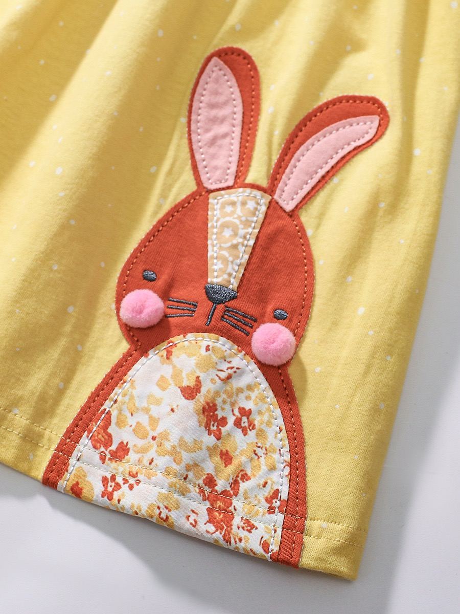 Foreign trade children's clothing new children's dress European and American pure cotton girls' princess skirt summer short sleeved children's skirt