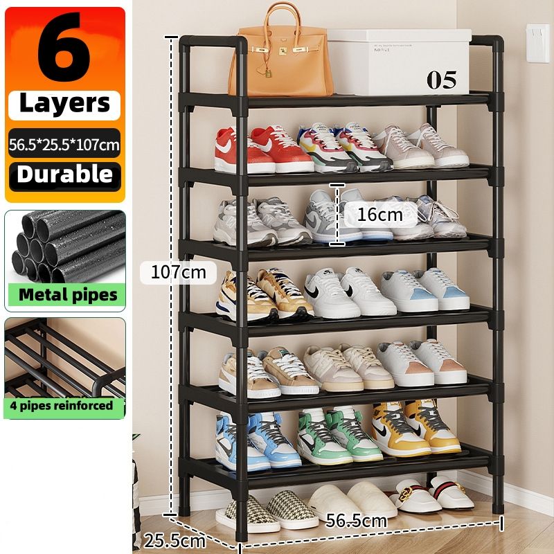 Length 44 cm 2 layers ，3 layers, 4 layers ,5 layers CRRSHOP lenght 56.5cm 3 layers, 4 layers ,5 layers , 6 layers,7 layers ,8 layers  Storage Rack, simple household use, multi-layer entrance, indoor storage rack dust-proof dormitory storage rack, shoe cabinetlength 56.5 cm    6 layers