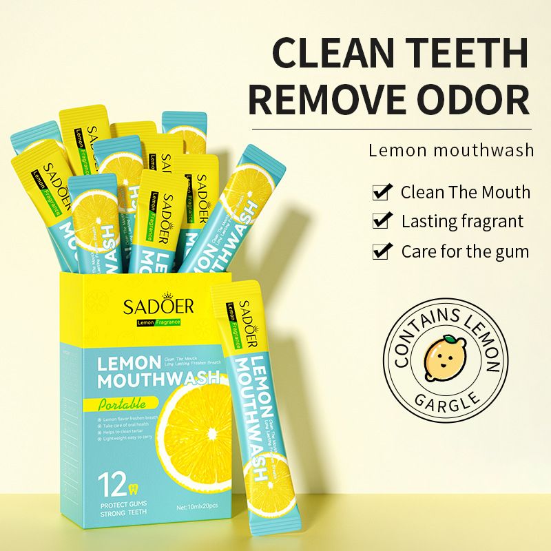 Mouthwash box SADOER disposable portable clean and care mouth 10ml x 20 pieces