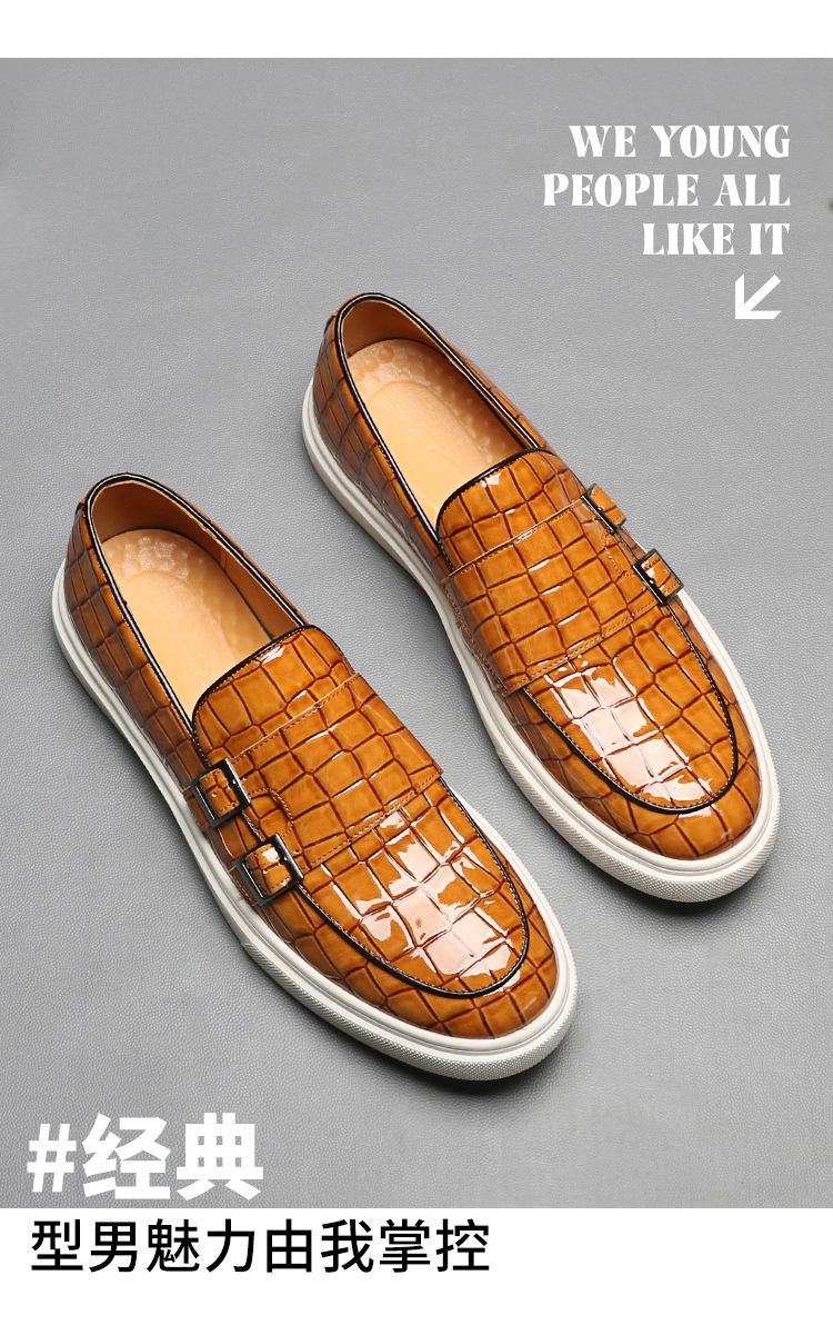 Men's summer breathable 2025 new style casual one-step loafers, men's business formal leather shoes
