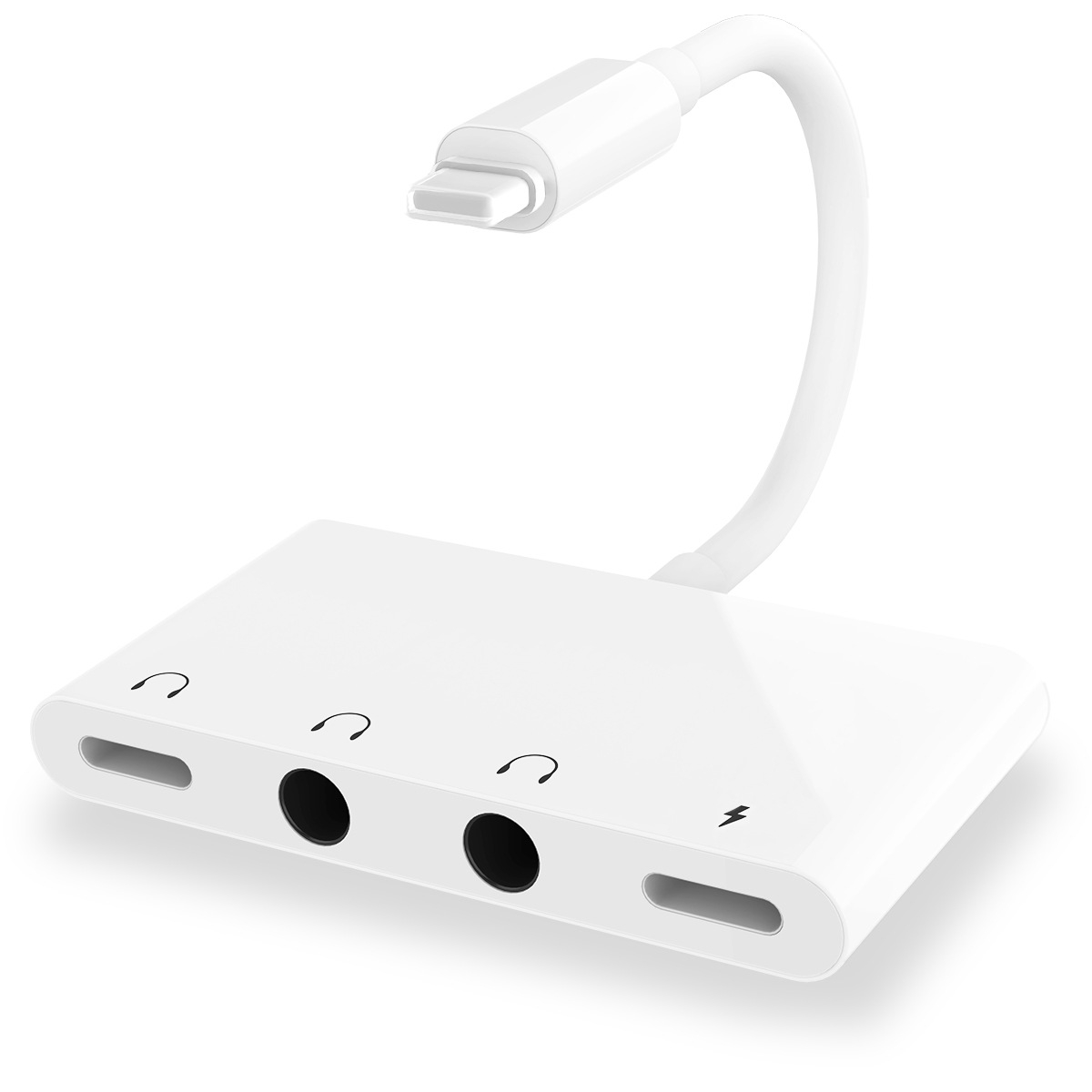 THT-019 USB C to Dual 3.5mm Digital Audio Jack Adapter 4 in 1 Headphone Audio Adapter for Google Pixel2 USB-C Charging Adapter Splitter