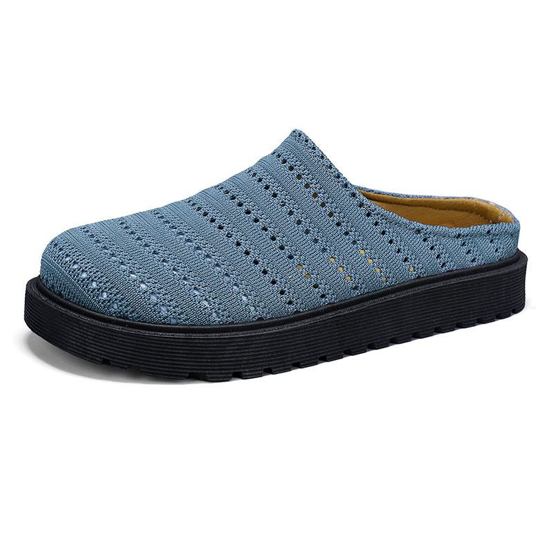 Youth Men Breathable Mesh Shoes Man Fashion Casual Flats Loafers Male Leisure Daily Slip On Footwears For Black