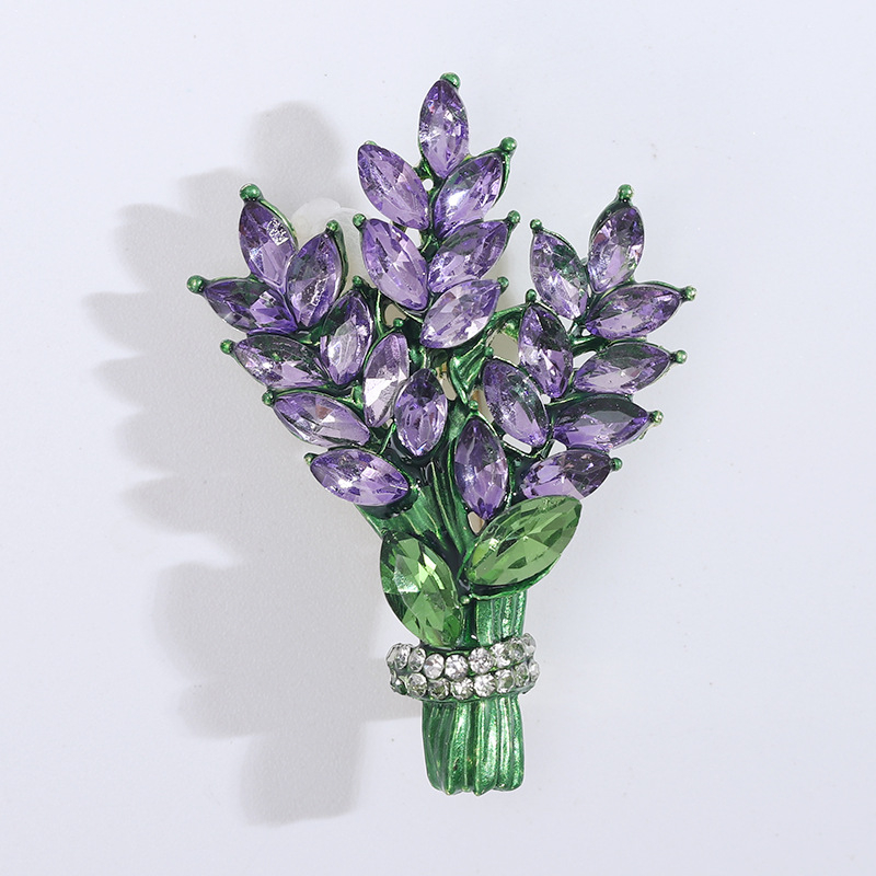 MM-BR-3220 purple lavender flower brooch Elegant jewelry ladies pin Fashion jewelry wedding floral lapel pin