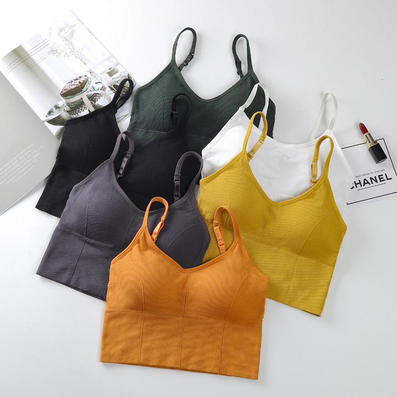 208 Thermal Summer New Style Breathable Inner and Outer Wear Vest Women No Steel Ring Gather Sports Underwear Sport Bra Workout Top