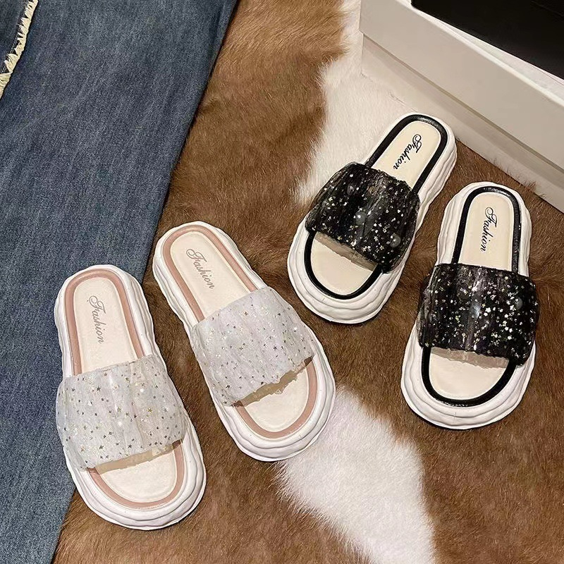 234 Women's Mesh Slippers Thick Bottom Beach Non-slip Sandals