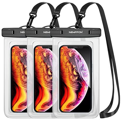 Large waterproof mobile phone bag mobile phone waterproof case swimming hanging neck mobile phone bag touch screen lanyard mobile phone bag universal waterproof dry bag suitable for iPhone 15 14 13 12 Pro Max Plus, Samsung Galaxy Note S23 Ultra underwater mobile phone case, can be used as beach pool waterproof