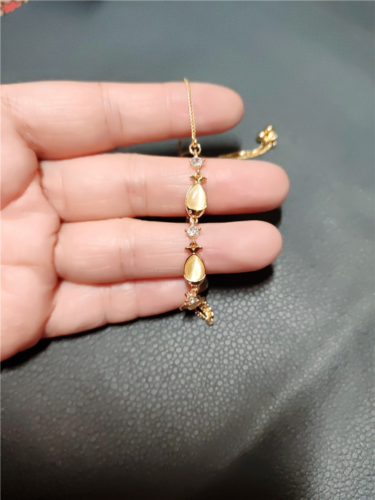 simple personality women bracelet hand ornament gold color 