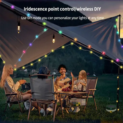 Outdoor Camping LED Lighting Tent Light Atmosphere Light Camp Decorative  Light String Camping Light USB String Light