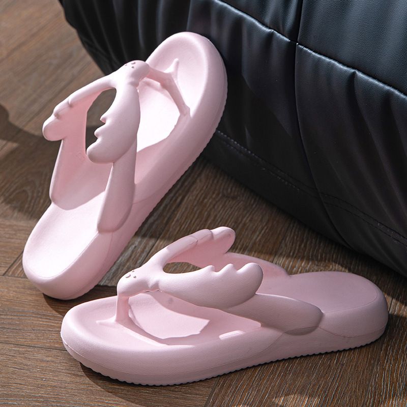 A153 Women's Summer Solid Color Non-Slip Slippers Comfortable and Soft Slippers