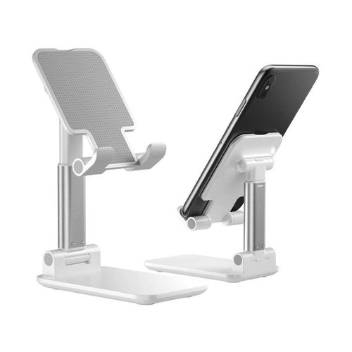 Foldable Desktop Phone Stand Holder - White