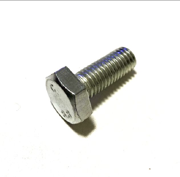 Standard Hex Head Bolt, Half Thread, High Strength Steel. Zinc Plated.  Small galvanizing Assured  Bolt Exterior Hex Bolt Good Quality Extension Bolts titanium Stainless hex bolt