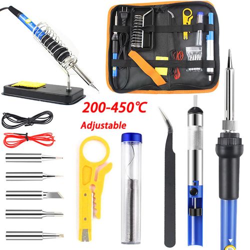 60W professional soldering iron set - precise temperature control