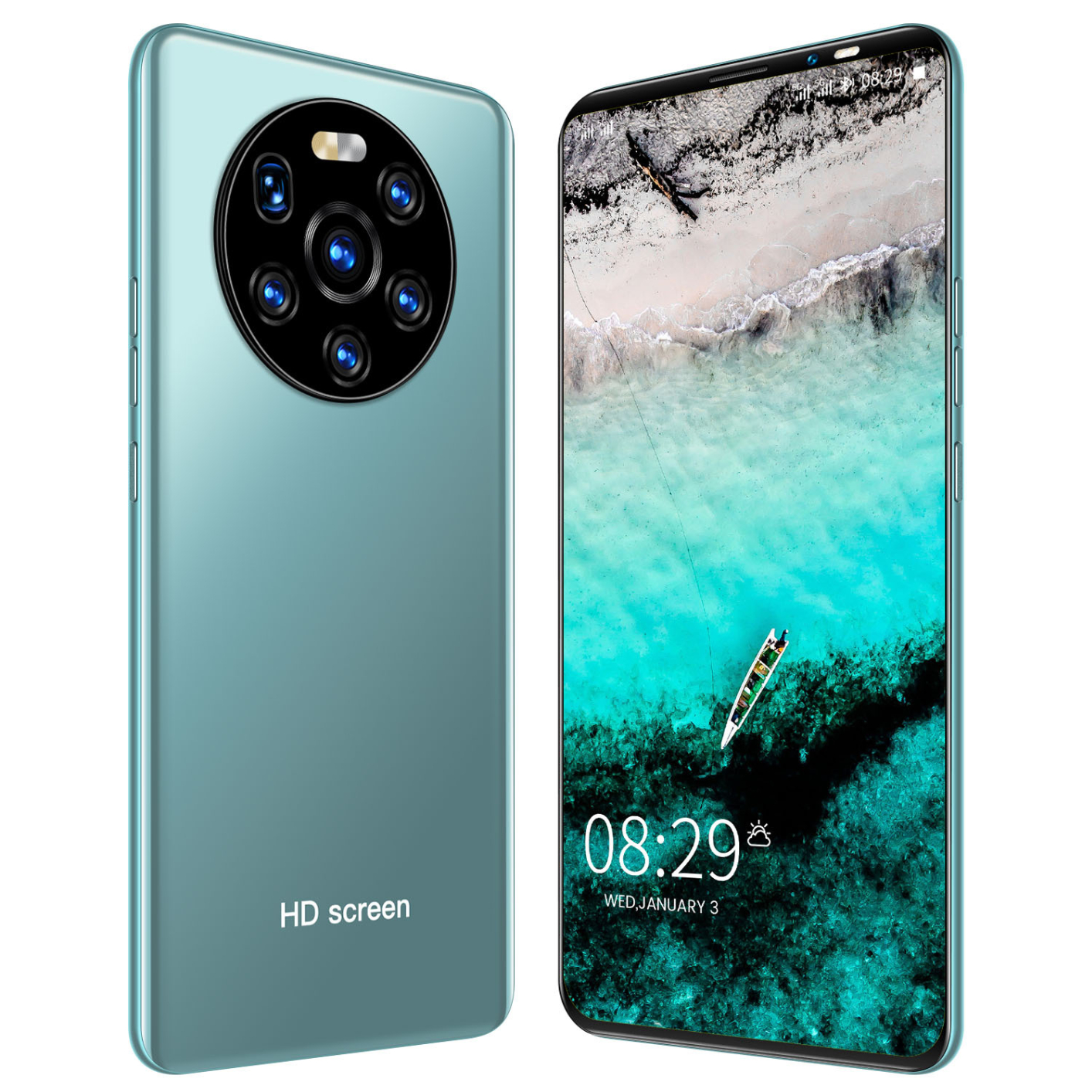 High-end Smart phone Mate 48 Pro unlocked cell Global Version phone 5g Network Smartphone Android 10.0 Deca Core Mobile Phones UK Plug